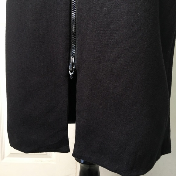 Ted Baker Womens Black Sleeveless Full Zip Peplum Sheath Dress Size 1 Small - Picture 9 of 13